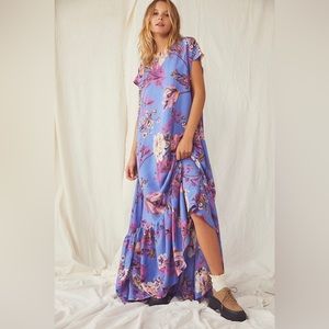 Vintage Free People Blossom Maxi Dress. Size XS
